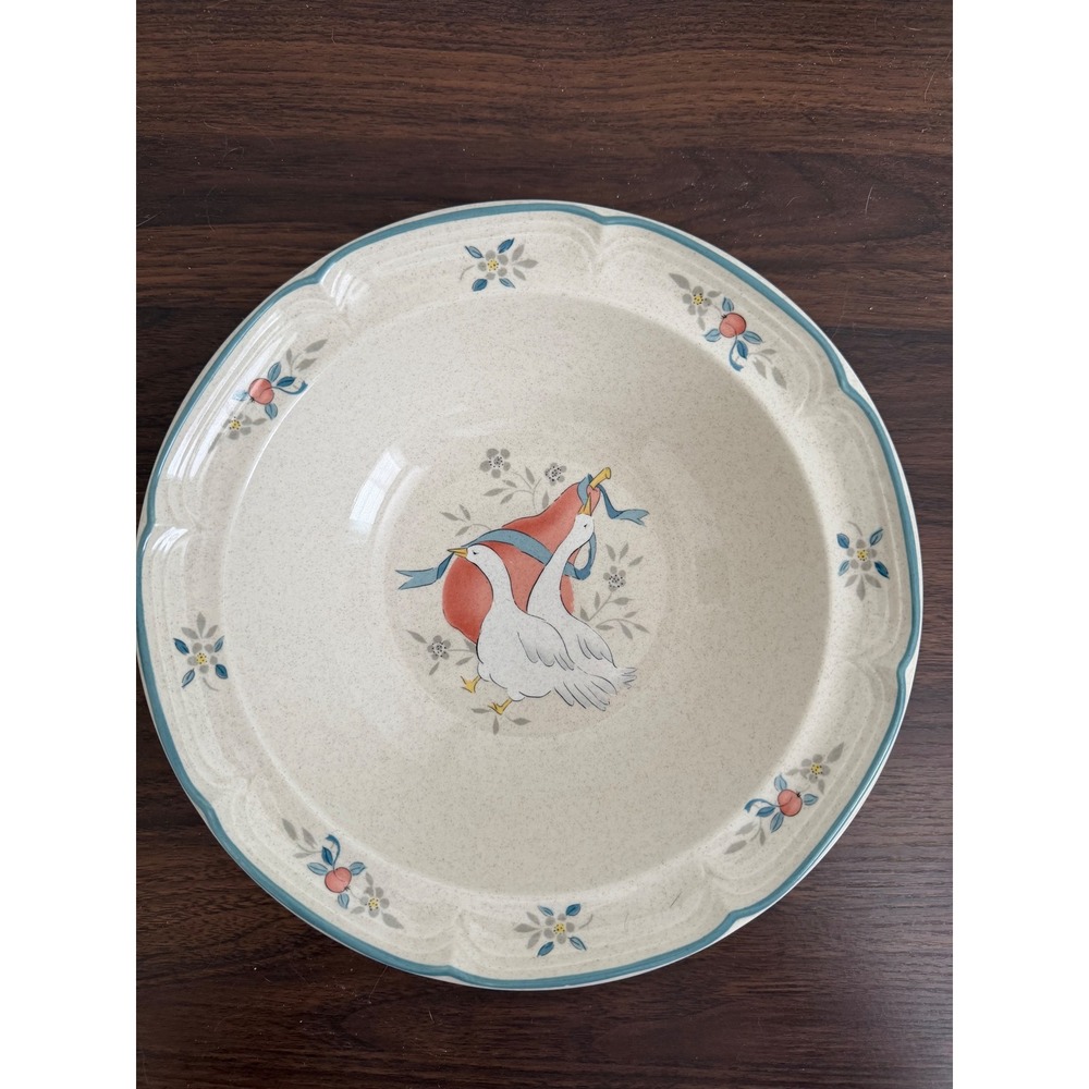International Tableworks Goose & Heart Stoneware Soup Pasta Bowl Vintage Japan